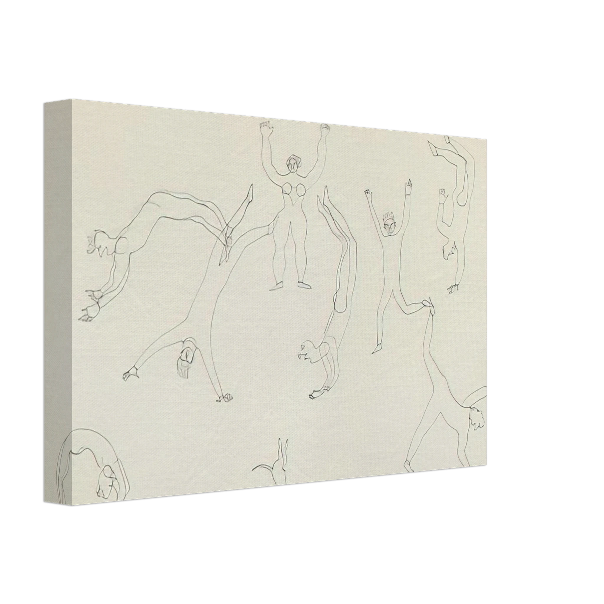 Alexander Calder - THE TUMBLERS II 1931 Canvas - 70x100 cm / 28x40 inches-canvas