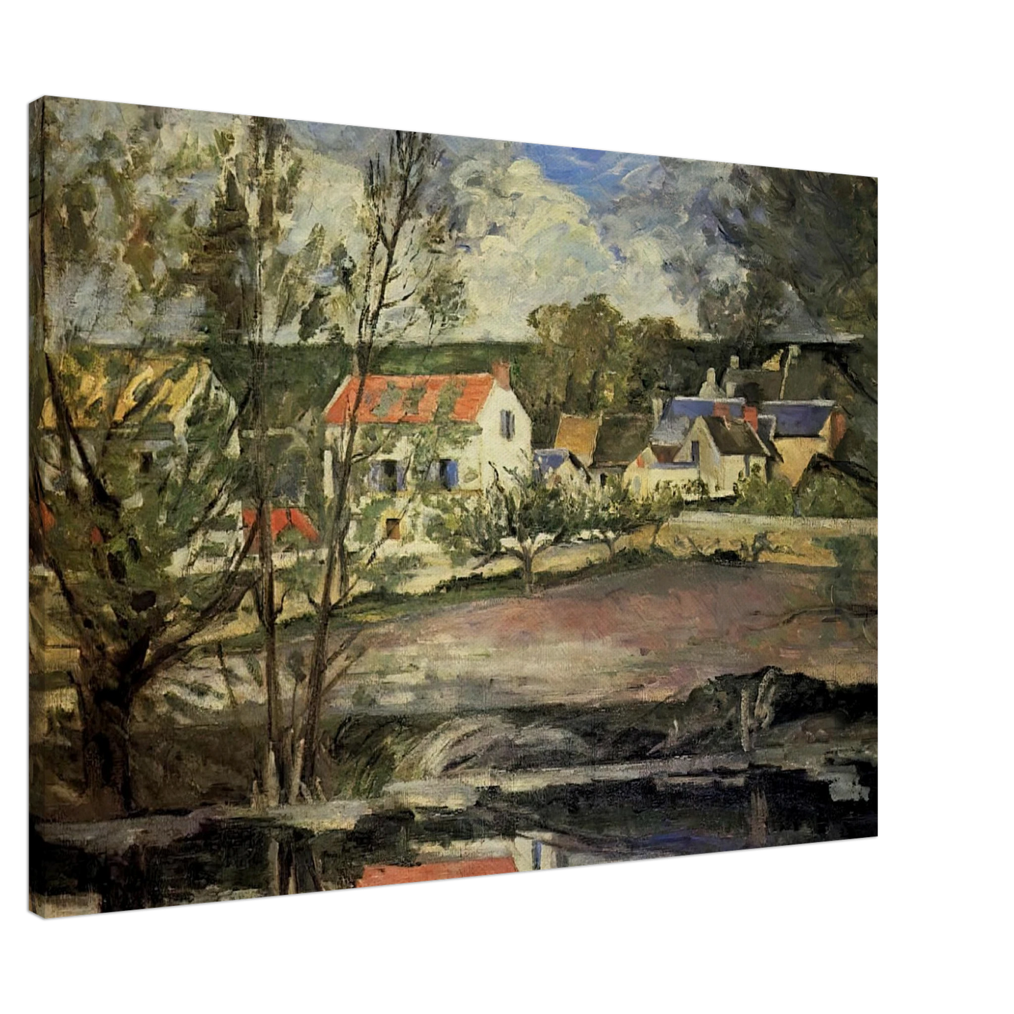 Paul Cezanne - In the Oise Valley Canvas - 20x30 cm / 8x12 inches-canvas