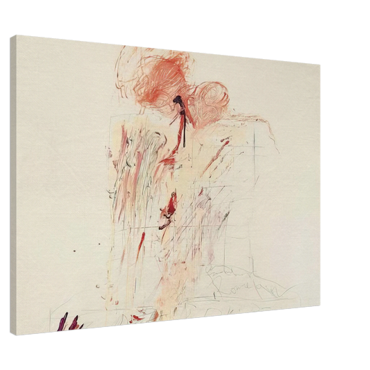 Cy Twombly - Death of Pompey  Rome  Canvas - 20x30 cm / 8x12 inches-canvas