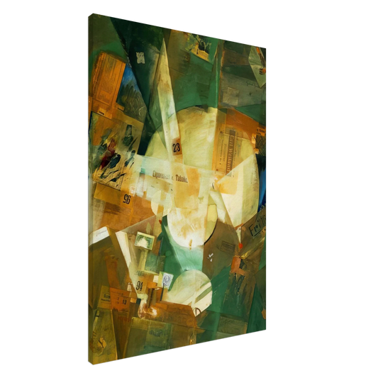 Kurt Schwitters - PICTURE WITH LIGHT CENTER 1919 Canvas - 20x30 cm / 8x12 inches-canvas