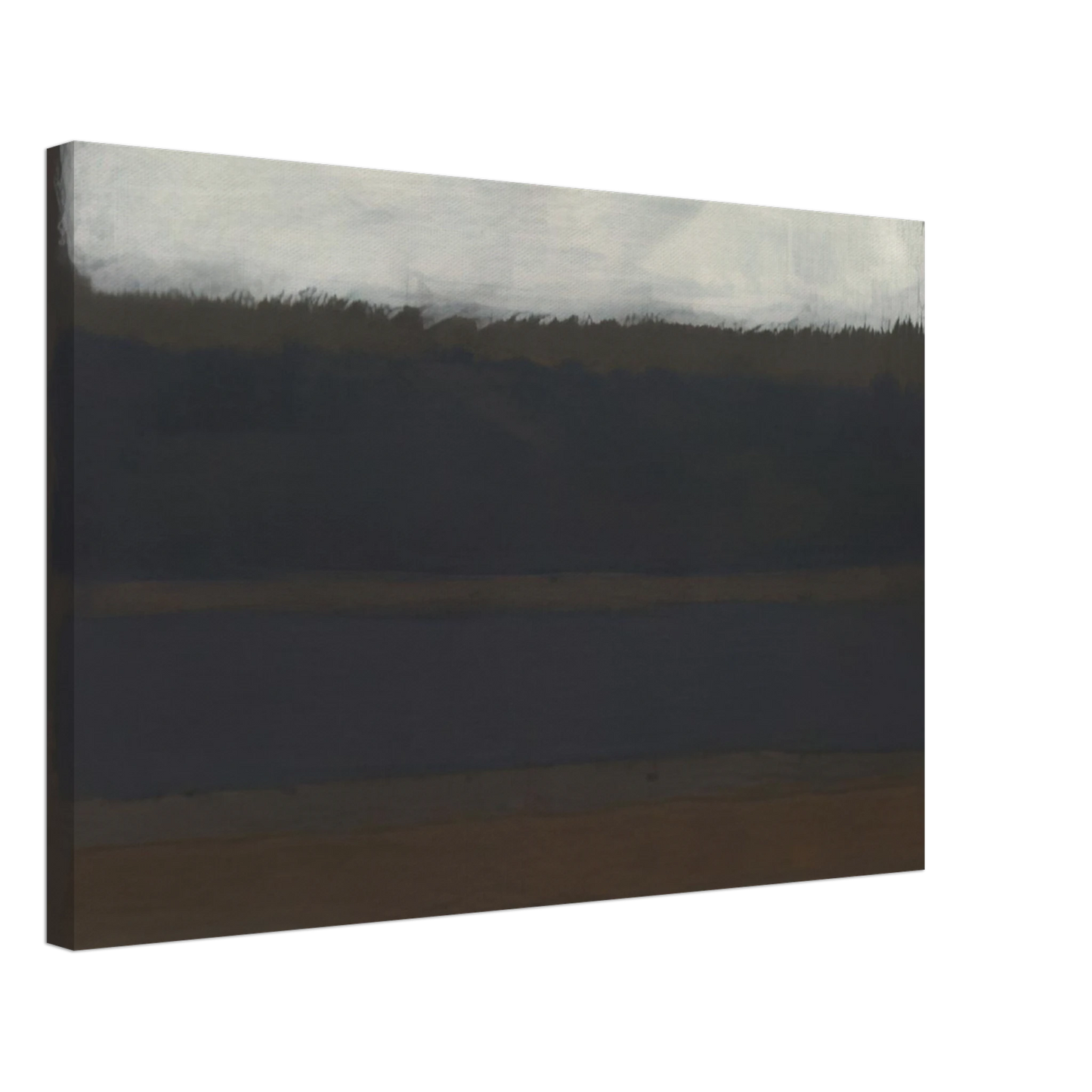 Mark Rothko - No. 14 Horizontals, White over Darks - 1961 Canvas - 40x60 cm / 16x24 inches-canvas