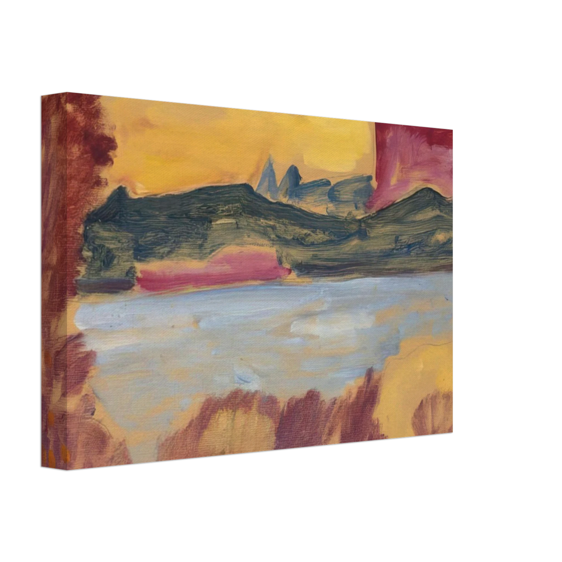 Alexej von Jawlensky - LANDSCHAFT GENFER SEE 1915 Canvas - 70x100 cm / 28x40 inches-canvas