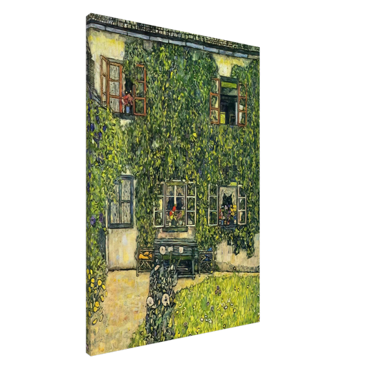 Gustav Klimt - THE HOUSE OF GUARDABOSCHI Canvas - 20x30 cm / 8x12 inches-canvas