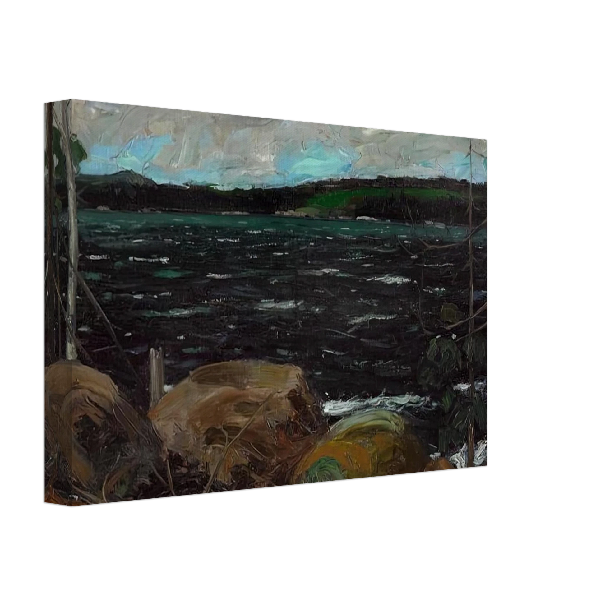 Tom Thomson - NORTHERN LAKE 1913 Canvas - 40x60 cm / 16x24 inches-canvas