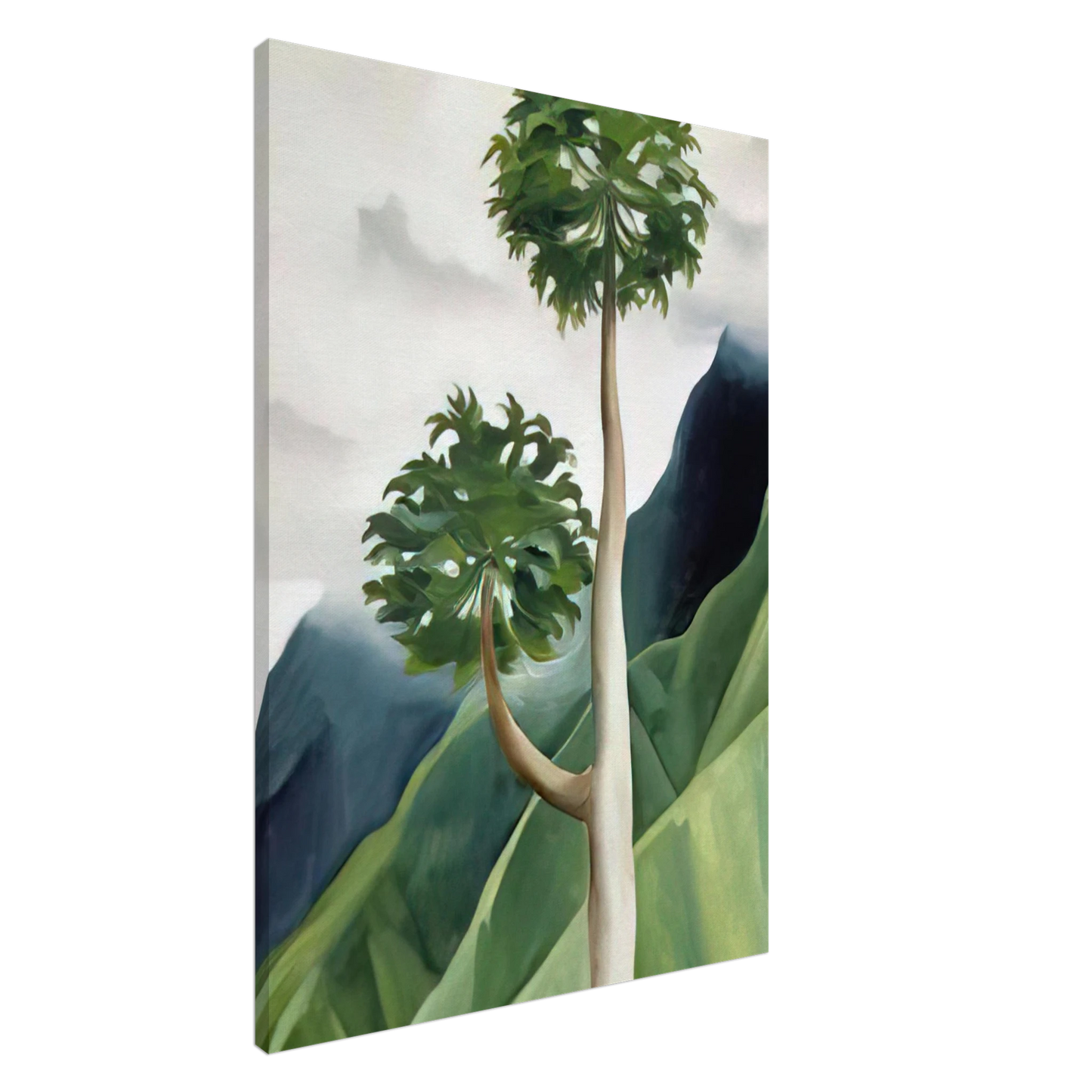 Georgia O'Keeffe - Papaya Tree-Iao Valley Canvas - 20x30 cm / 8x12 inches-canvas