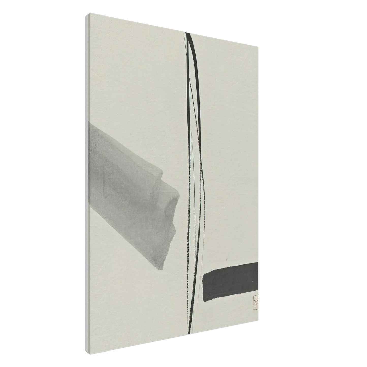 Toko Shinoda - Untitled - Abstract Expressionism Canvas - 20x30 cm / 8x12 inches-canvas