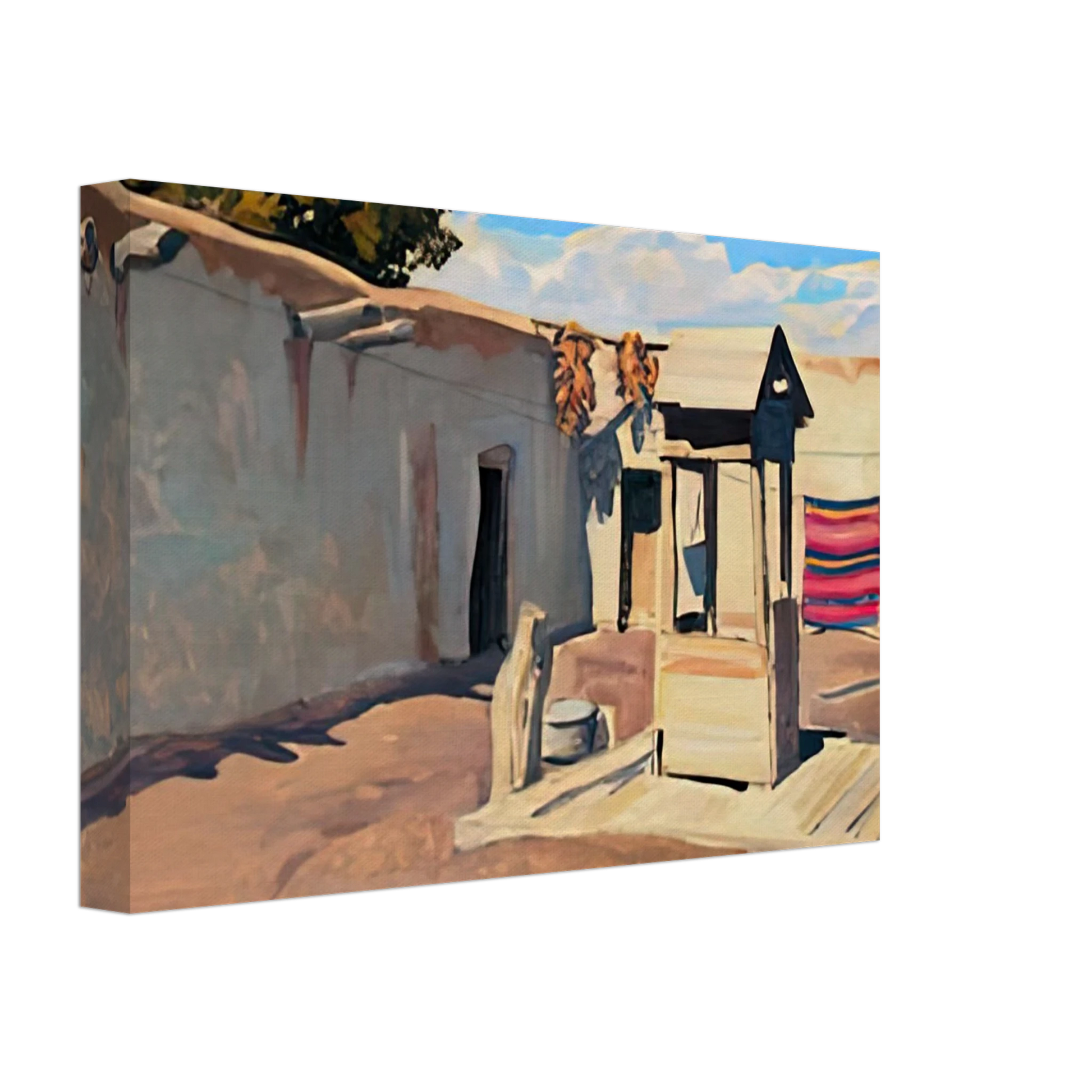 Maynard Dixon - OLD PATIO 1931 Canvas - 40x60 cm / 16x24 inches-canvas