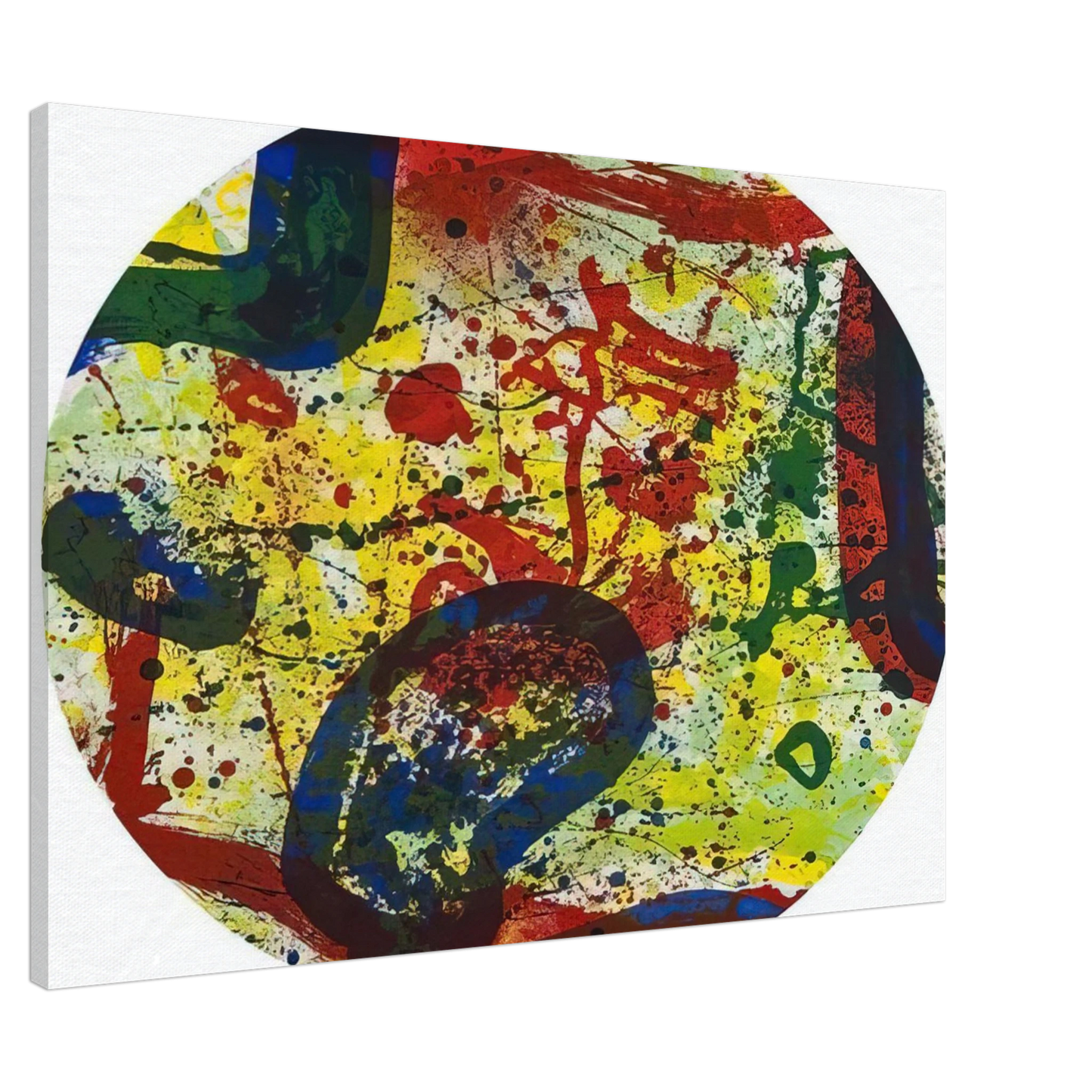 Sam Francis - untitled  sfe363  Canvas - 20x30 cm / 8x12 inches-canvas