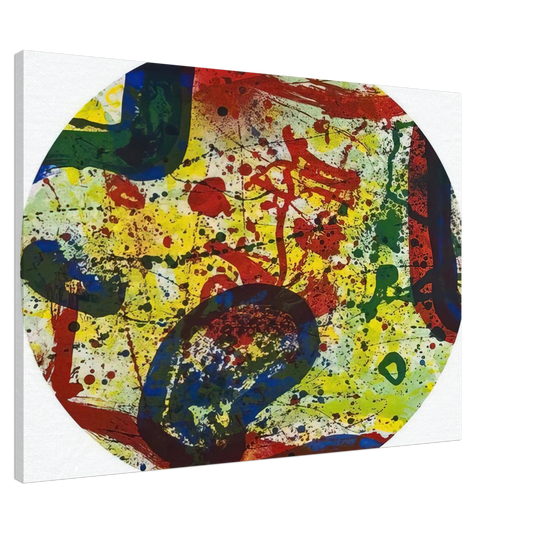 Sam Francis - untitled  sfe363  Canvas - 20x30 cm / 8x12 inches-canvas