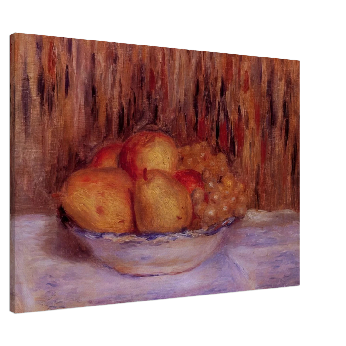 Pierre-Auguste Renoir - Still Life with Pears and Grapes Canvas - 20x30 cm / 8x12 inches-canvas