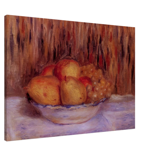 Pierre-Auguste Renoir - Still Life with Pears and Grapes Canvas - 20x30 cm / 8x12 inches-canvas