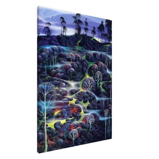 Eyvind Earle - Solemn Solitude Canvas - 20x30 cm / 8x12 inches-canvas