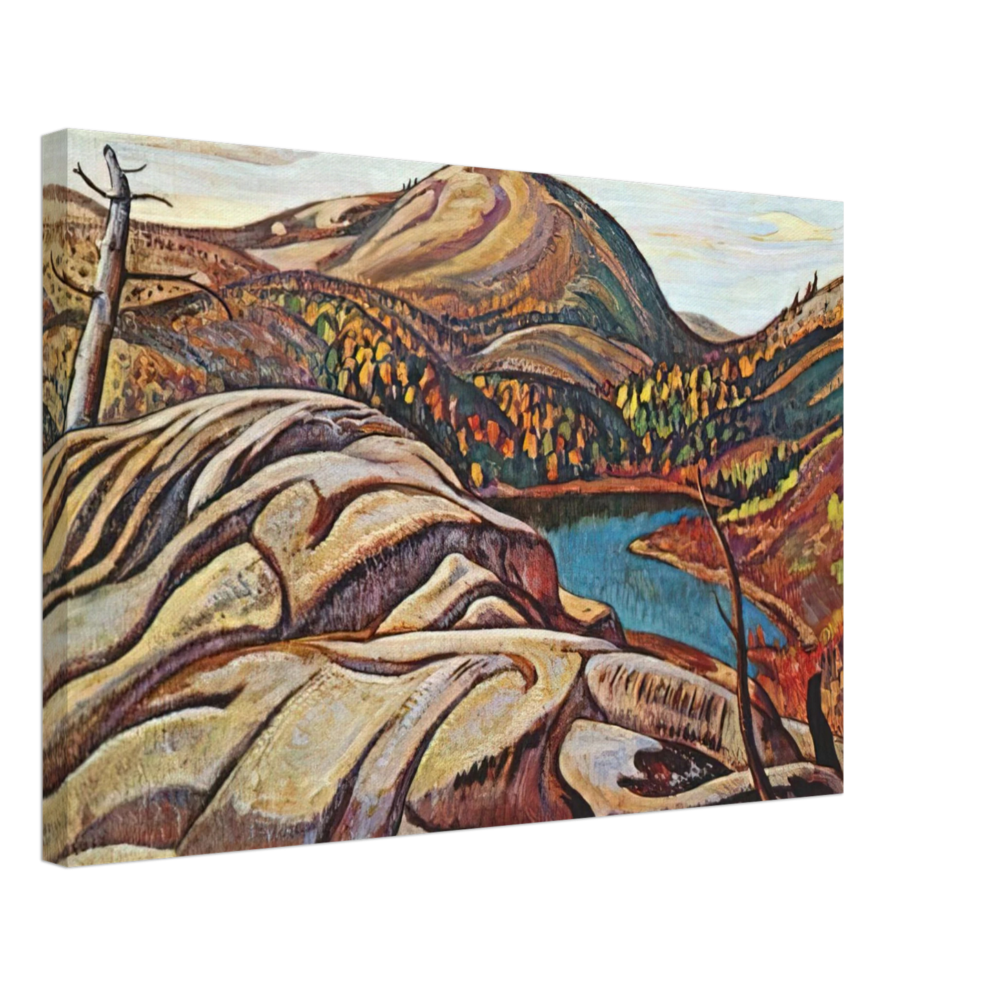 A.Y. Jackson - Nellie Lake - 1933 Canvas - 40x60 cm / 16x24 inches-canvas