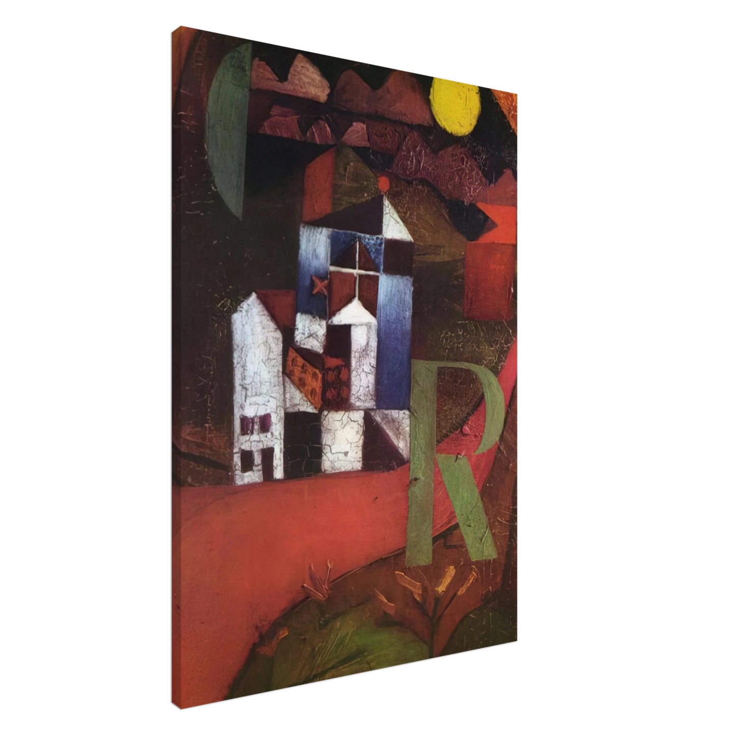 Paul Klee - VILLA R 1919 Canvas - 20x30 cm / 8x12 inches-canvas