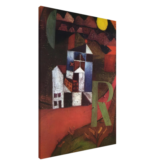 Paul Klee - VILLA R 1919 Canvas - 20x30 cm / 8x12 inches-canvas