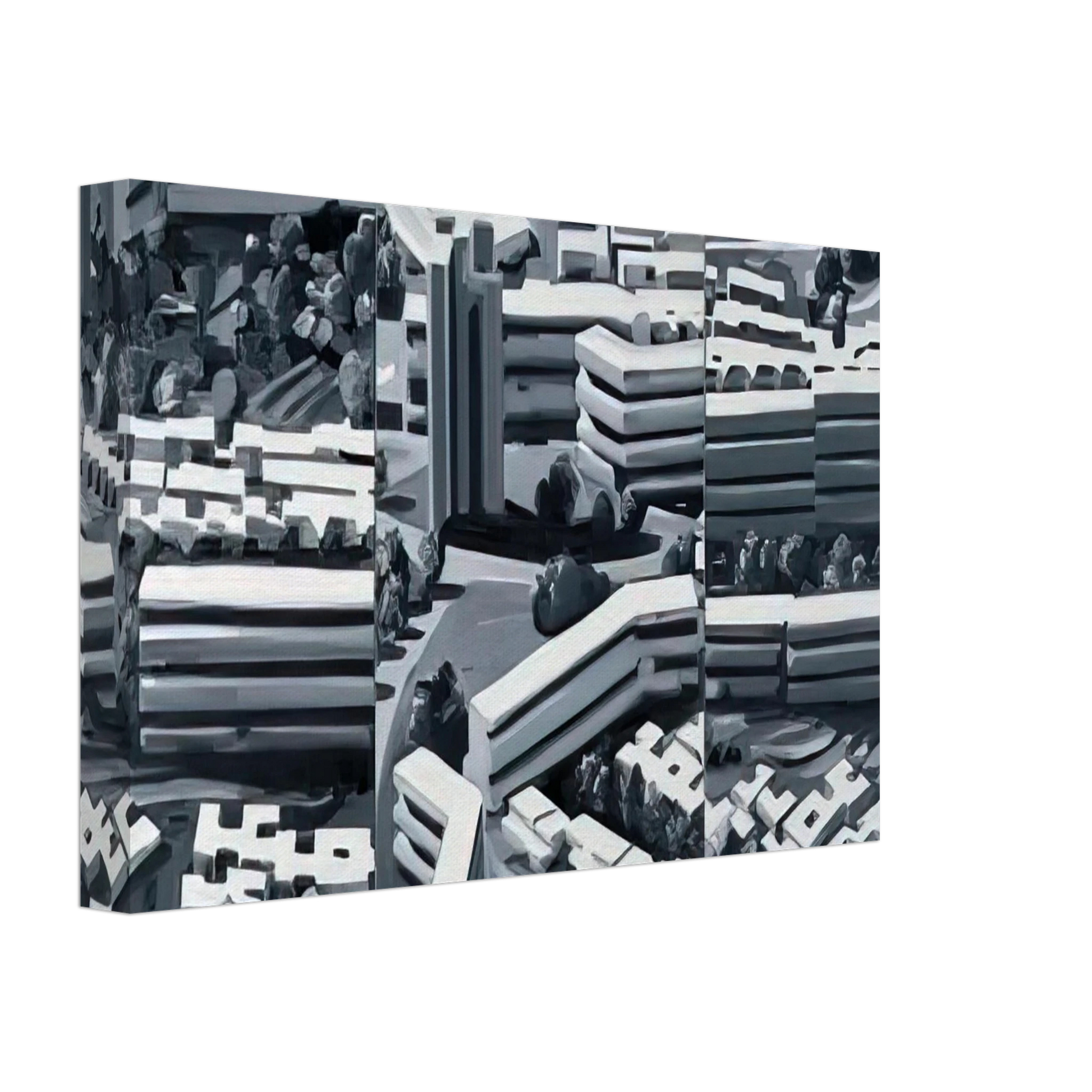 Gerhard Richter - TOWNSCAPE TR 1969 Canvas - 70x100 cm / 28x40 inches-canvas