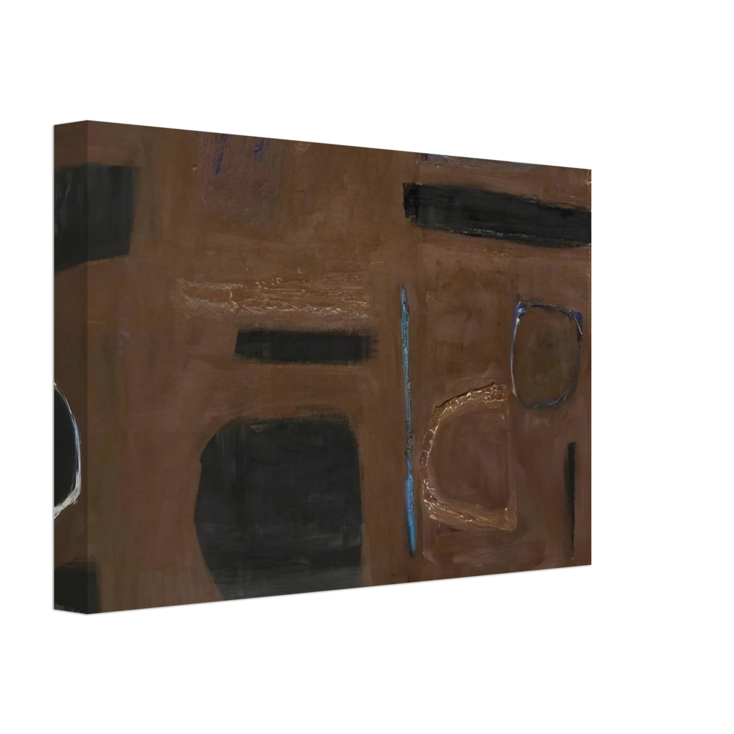 William Scott - Brown and Black - 1960 Canvas - 70x100 cm / 28x40 inches-canvas