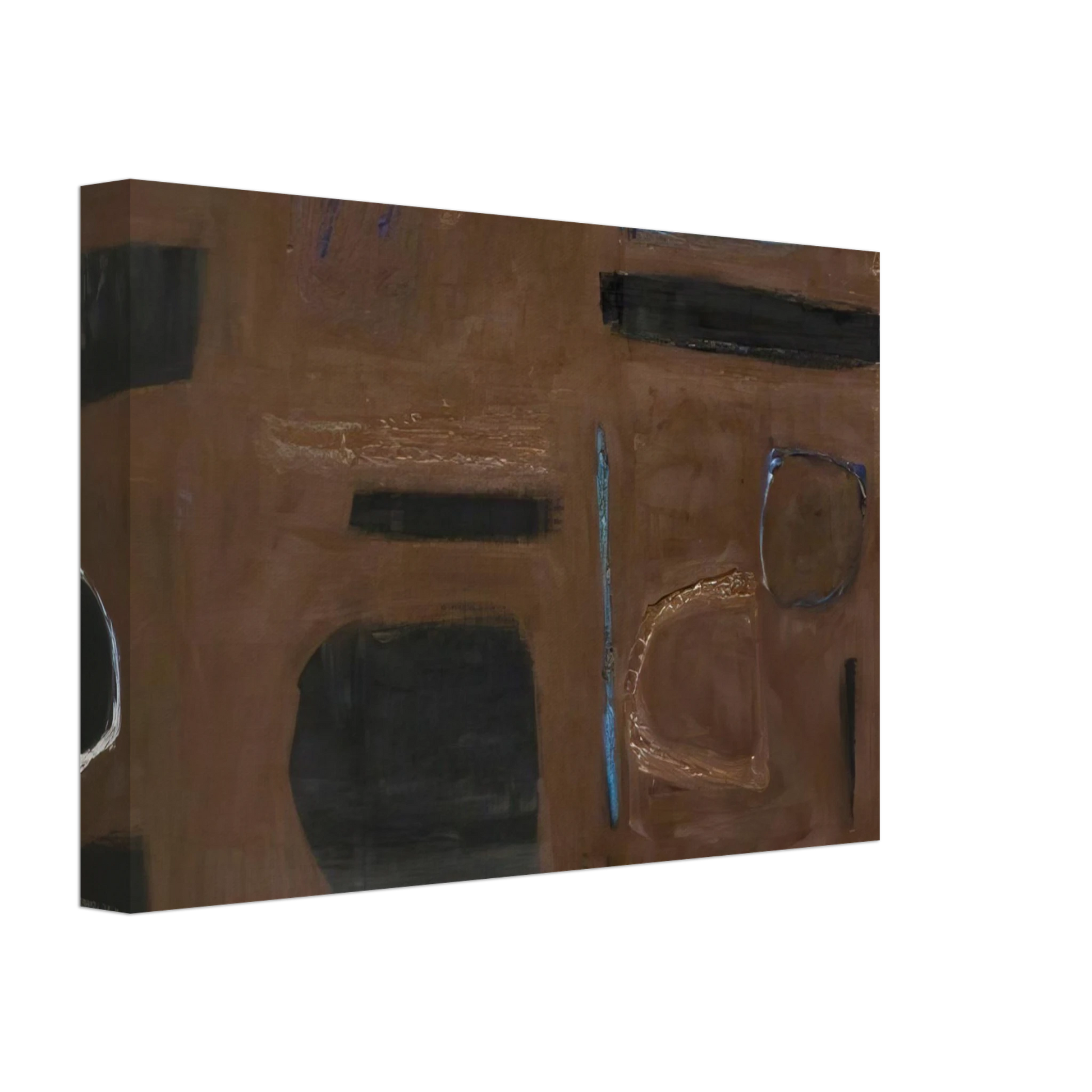 William Scott - Brown and Black - 1960 Canvas - 70x100 cm / 28x40 inches-canvas