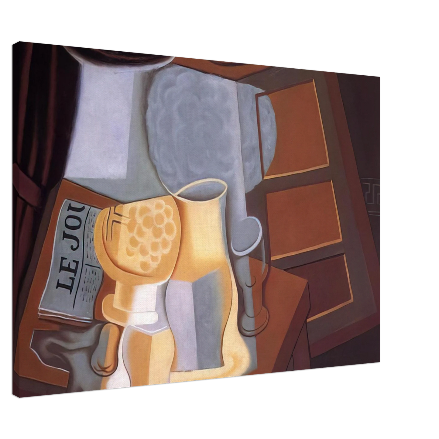 Juan Gris - THE TABLE IN FRONT OF THE WINDOW 1921 Canvas - 20x30 cm / 8x12 inches-canvas