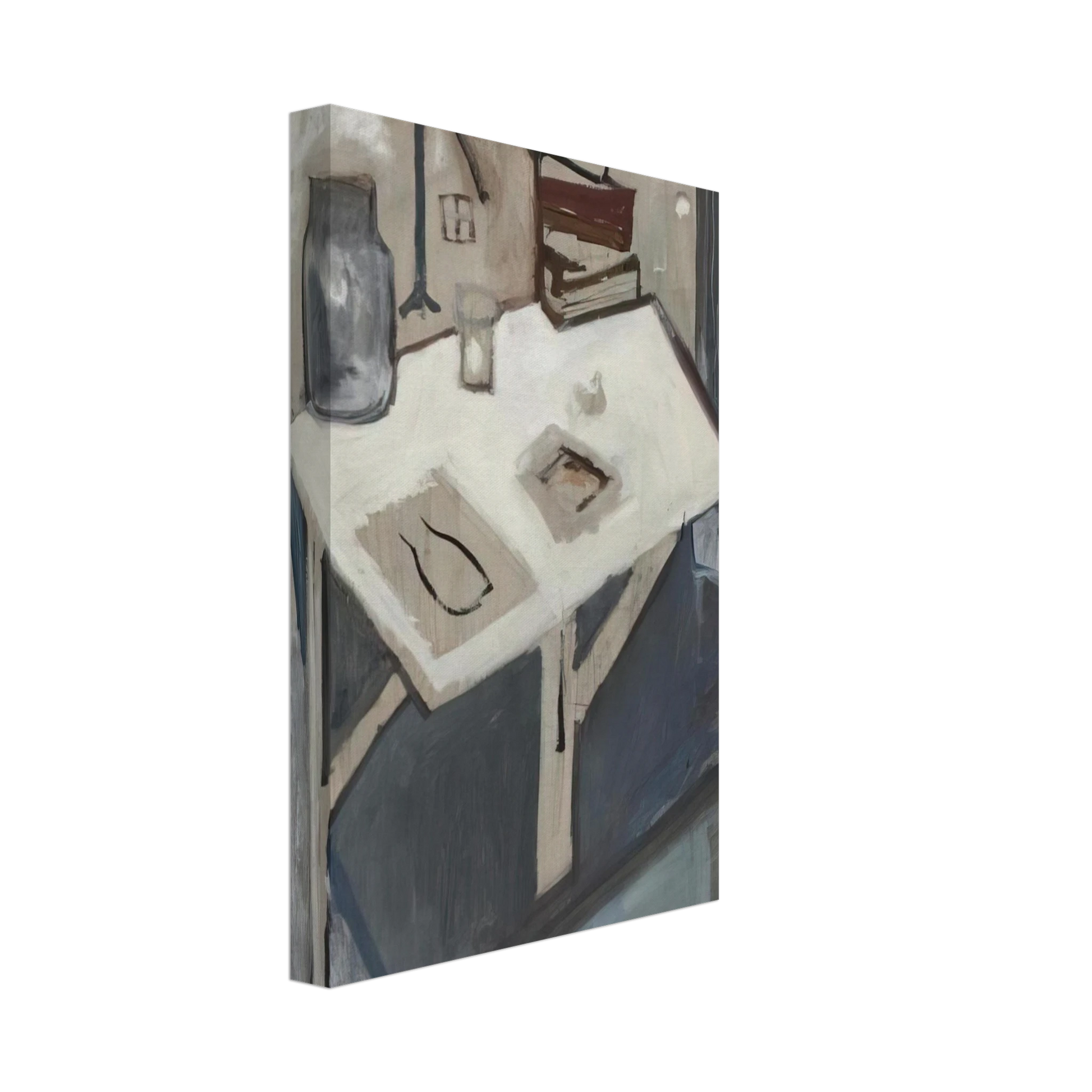 Maria Helena Vieira da Silva - Still Life Blue - 1932 Canvas - 40x60 cm / 16x24 inches-canvas