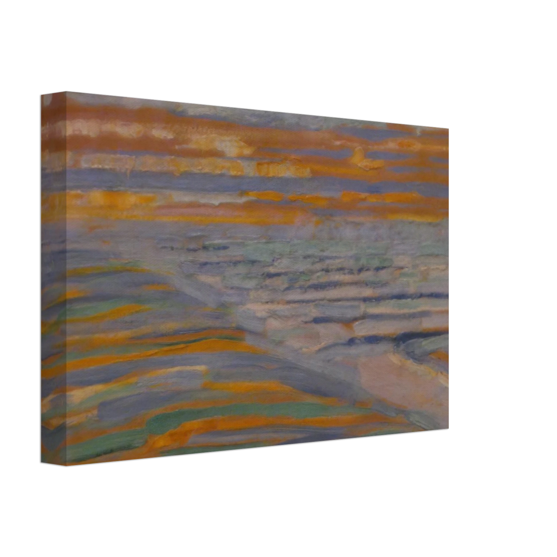 Piet Mondrian - View from the Dunes with Beach and Piers Canvas - 70x100 cm / 28x40 inches-canvas