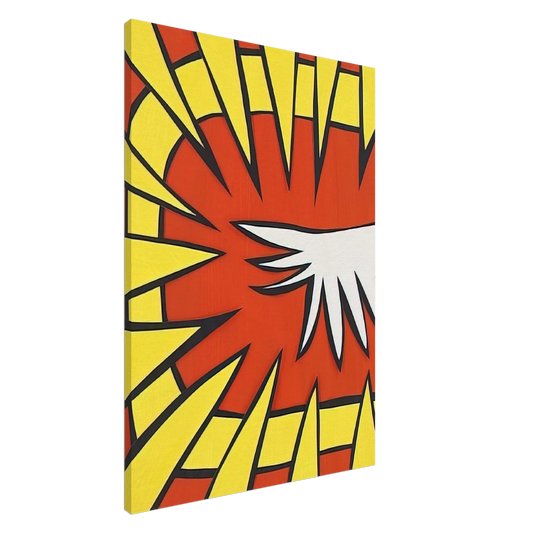 Nicholas Krushenick - Untitled - 1963 Canvas - 20x30 cm / 8x12 inches-canvas