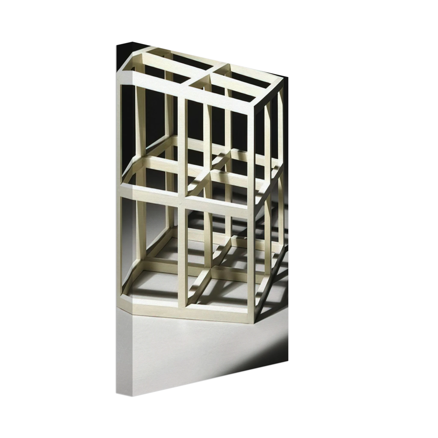 Sol LeWitt - 8 Part Cube Canvas - 70x100 cm / 28x40 inches-canvas