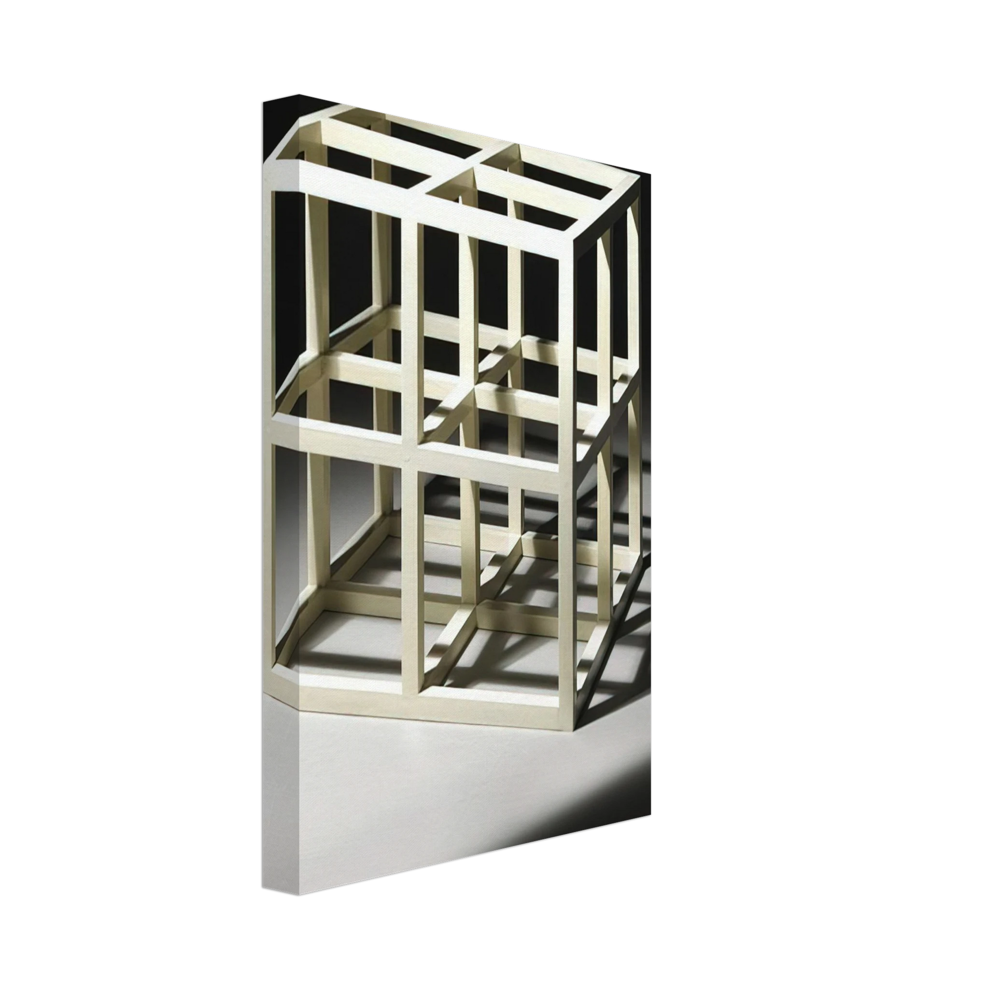 Sol LeWitt - 8 Part Cube Canvas - 70x100 cm / 28x40 inches-canvas