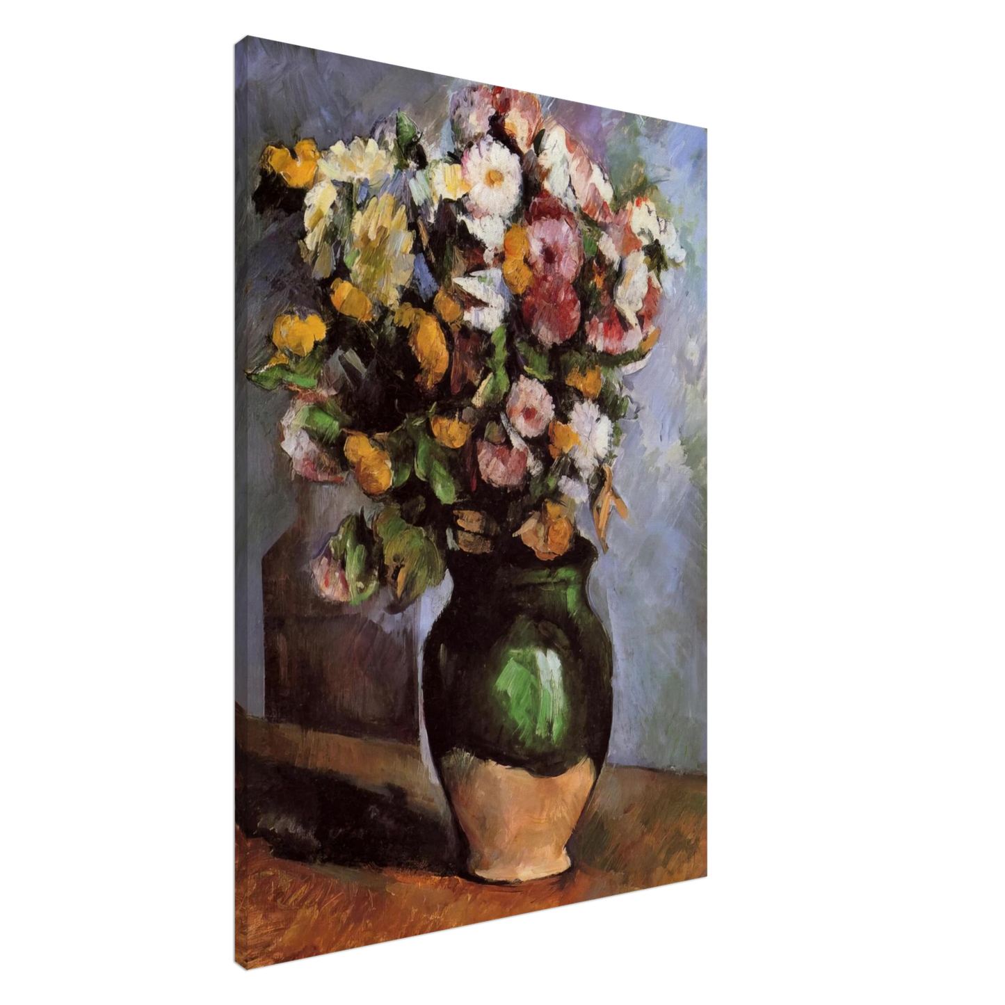Paul Cezanne - Flowers in an Olive Jar Canvas - 20x30 cm / 8x12 inches-canvas
