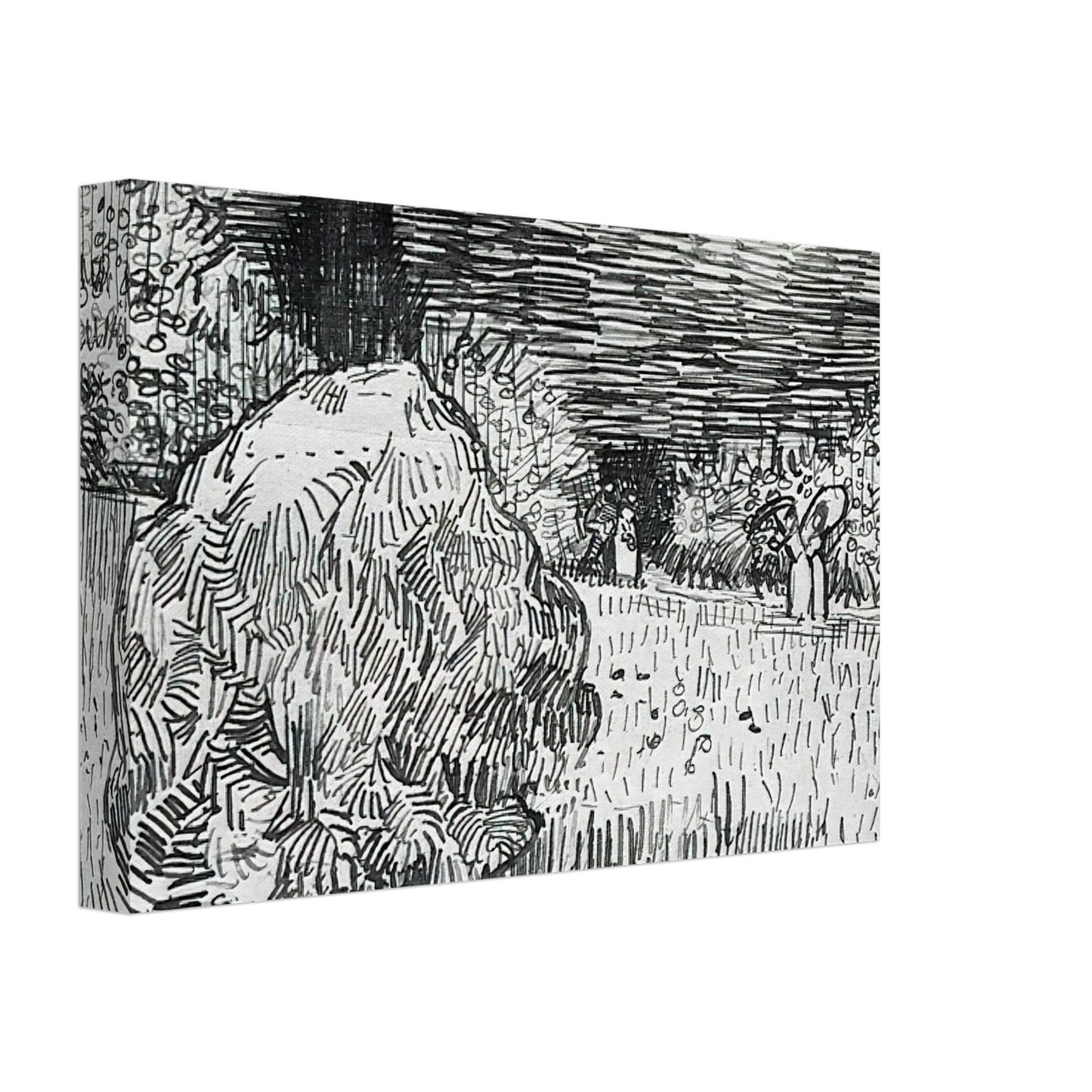 Vincent van Gogh - Bush in the Park at Arles Canvas - 40x60 cm / 16x24 inches-canvas