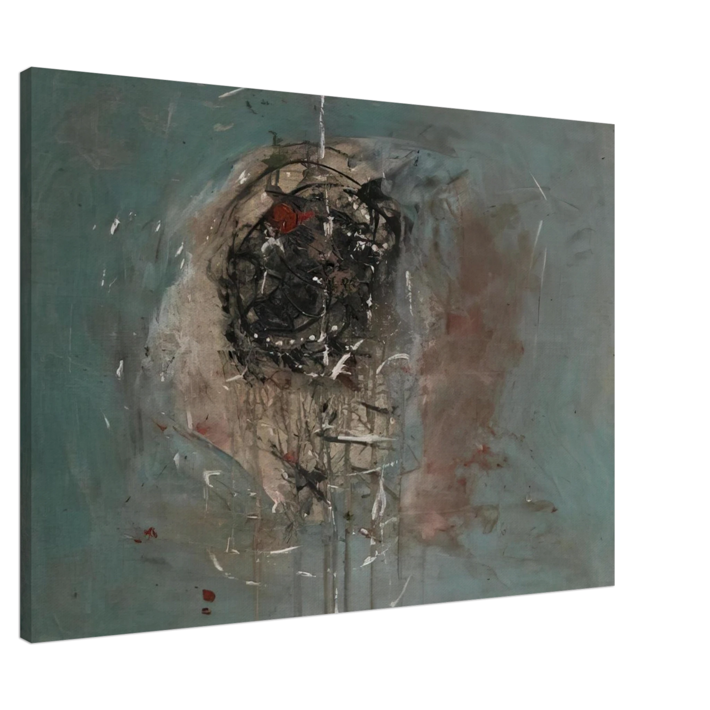 Gyula Kosice - Composition - 1948 Canvas - 20x30 cm / 8x12 inches-canvas