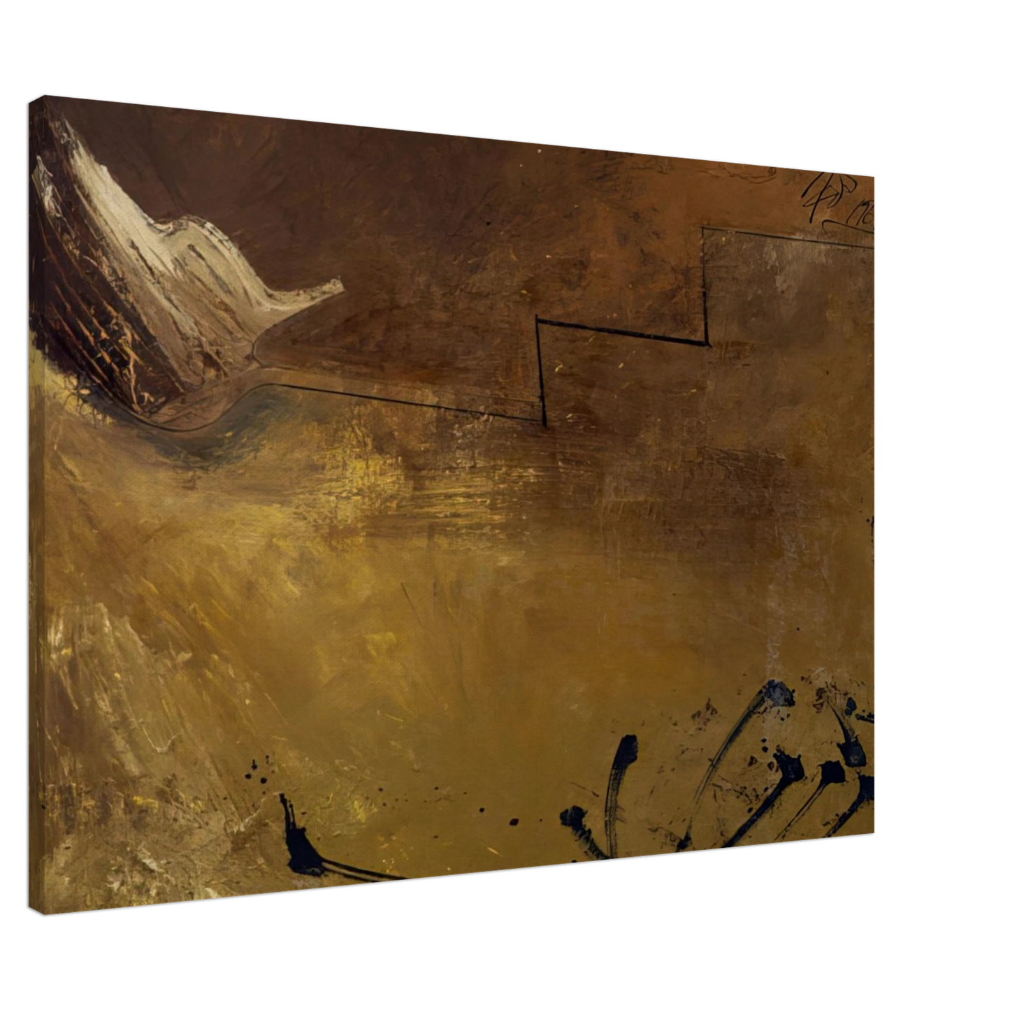 Hassel Smith - Sebastopol Autumn - 1961 Canvas - 20x30 cm / 8x12 inches-canvas