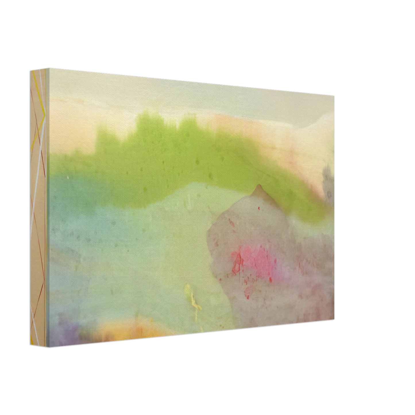 Ronnie Landfield - A Vision - 1988 Canvas - 70x100 cm / 28x40 inches-canvas