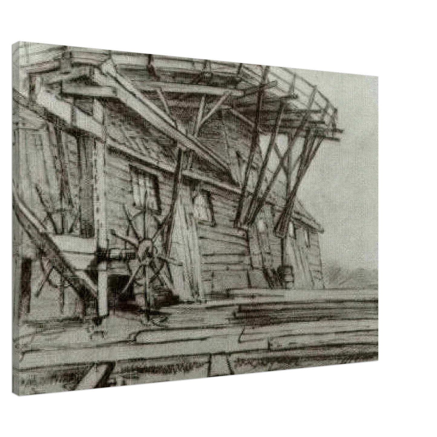 Vincent van Gogh - Saw Mill Canvas - 20x30 cm / 8x12 inches-canvas