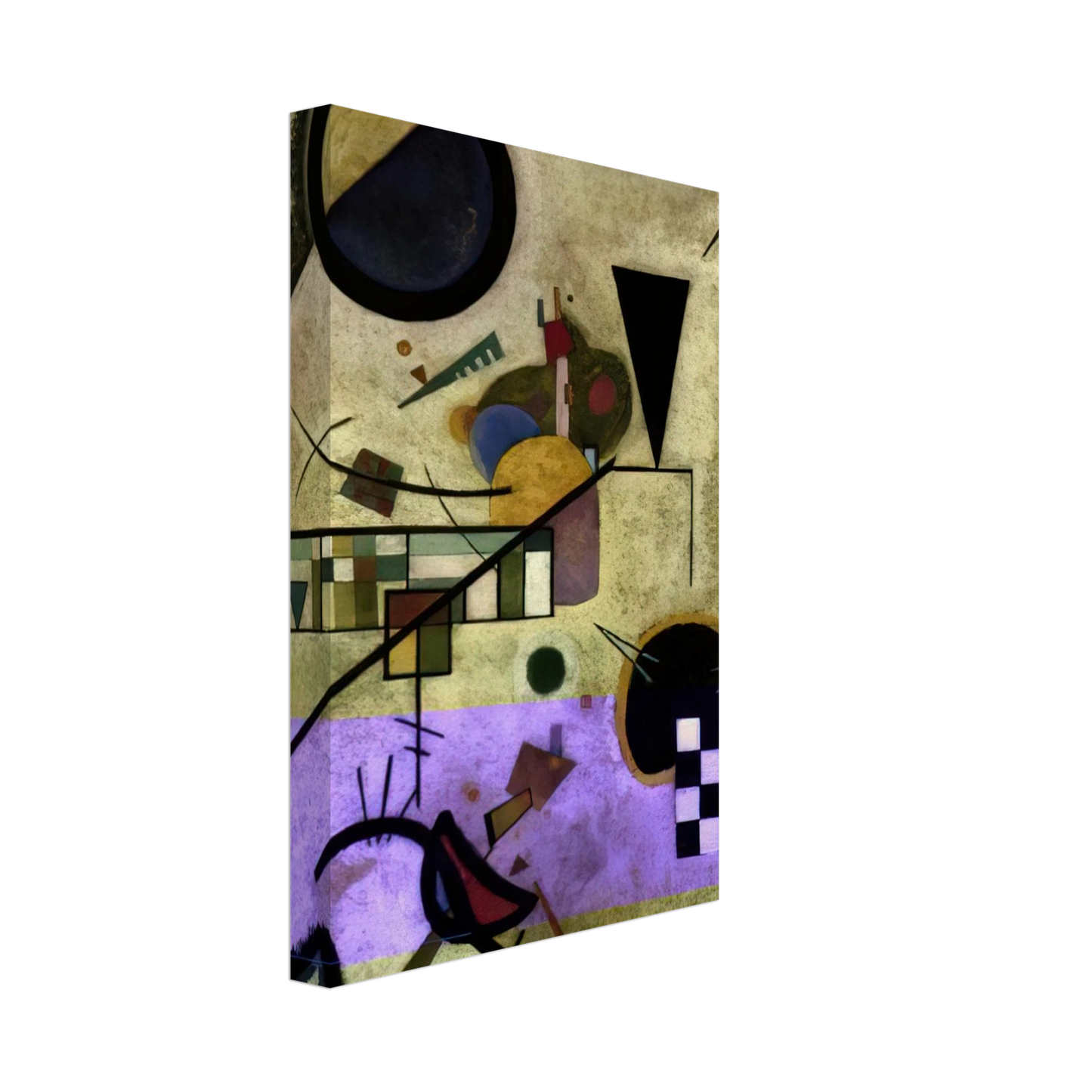 Wassily Kandinsky - CONTRASTING SOUNDS 1924 Canvas - 40x60 cm / 16x24 inches-canvas