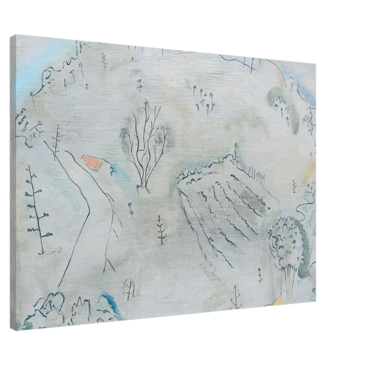 John Ferren - Composition a la carte de France - 1931 Canvas - 20x30 cm / 8x12 inches-canvas