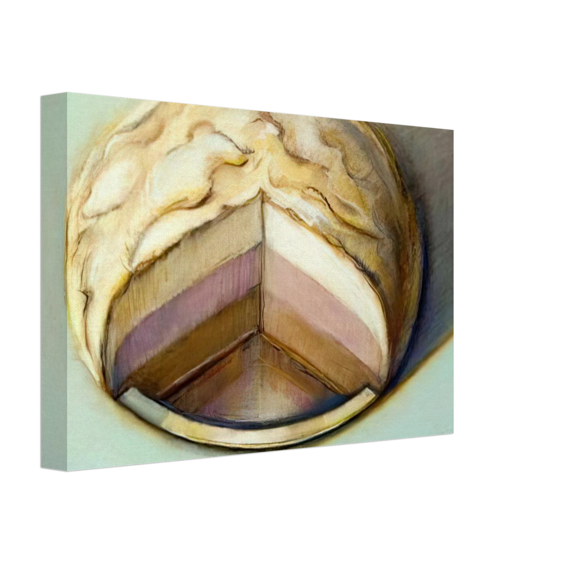 Wayne Thiebaud - Neapolitan Meringue - 1999 Canvas - 40x60 cm / 16x24 inches-canvas