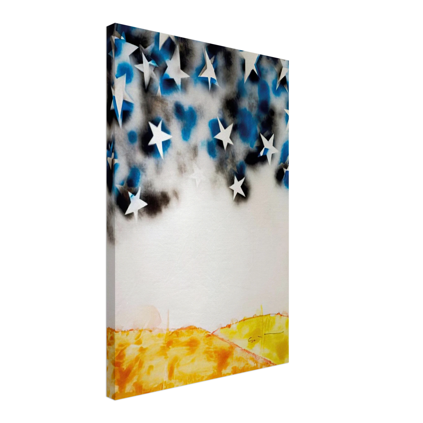 Mario Schifano - Le Stelle - Pop Art Canvas - 70x100 cm / 28x40 inches-canvas