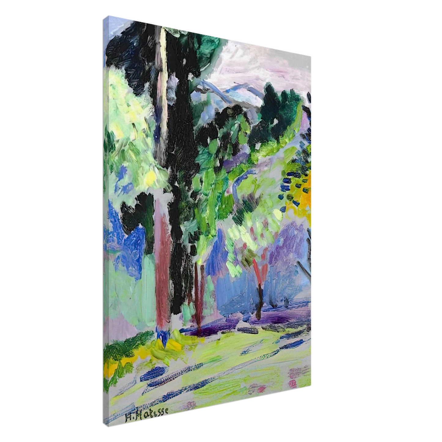 Henri Matisse - PAYSAGE A COLLIOURE 1905 Canvas - 20x30 cm / 8x12 inches-canvas