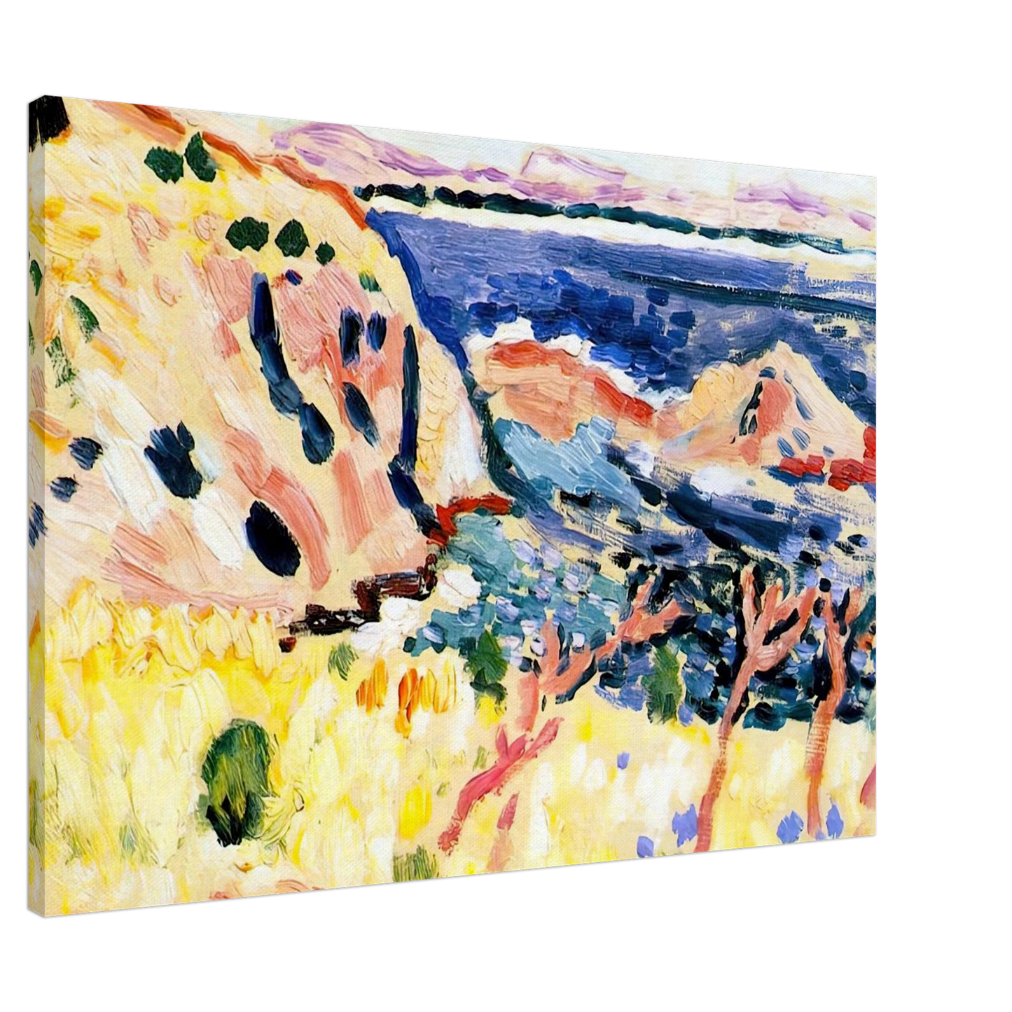 Henri Matisse - SEASCAPE 1905 Canvas - 20x30 cm / 8x12 inches-canvas