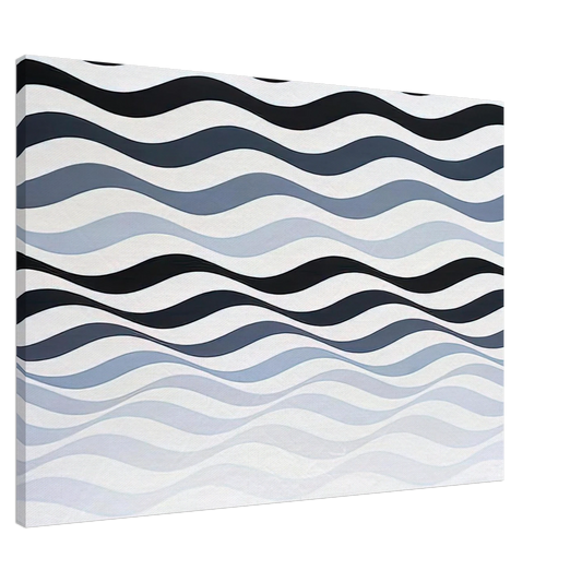 Bridget Riley - ARREST 3 1965 Canvas - 20x30 cm / 8x12 inches-canvas