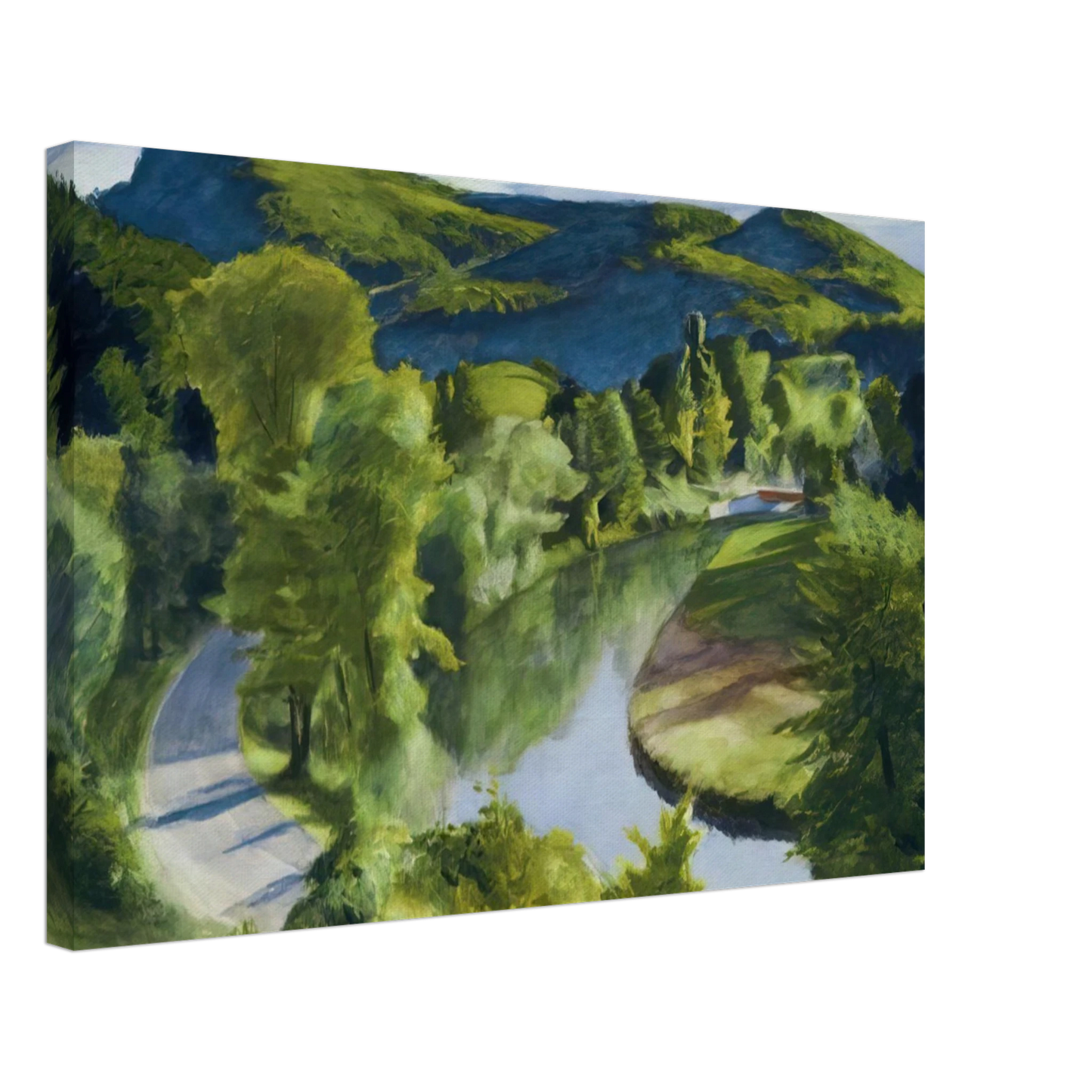Edward Hopper - First Branch of the White River, Vermont Canvas - 70x100 cm / 28x40 inches-canvas