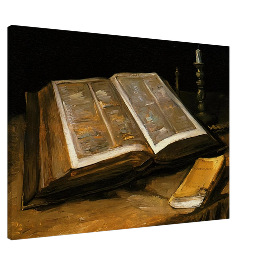 Vincent van Gogh - Still Life with Bible Canvas - 20x30 cm / 8x12 inches-canvas
