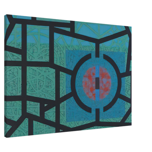 Jimmy Ernst - Interior and Silence - 1967 Canvas - 20x30 cm / 8x12 inches-canvas