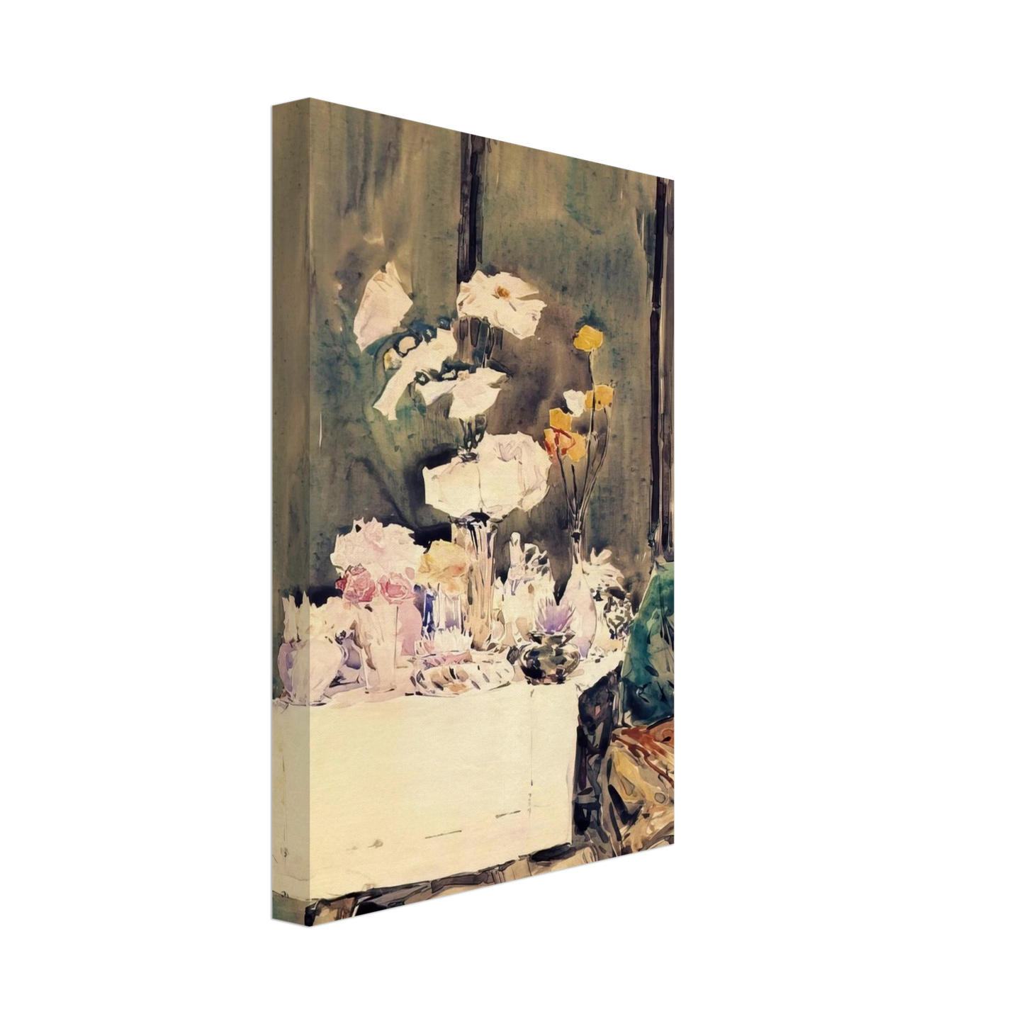 Childe Hassam - A Favorite Corner Canvas - 40x60 cm / 16x24 inches-canvas