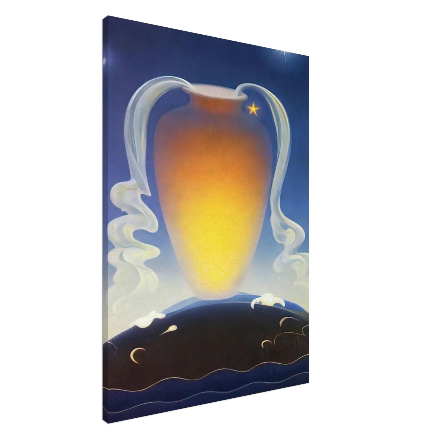 Agnes Lawrence Pelton - Even Song - 1930 Canvas - 20x30 cm / 8x12 inches-canvas