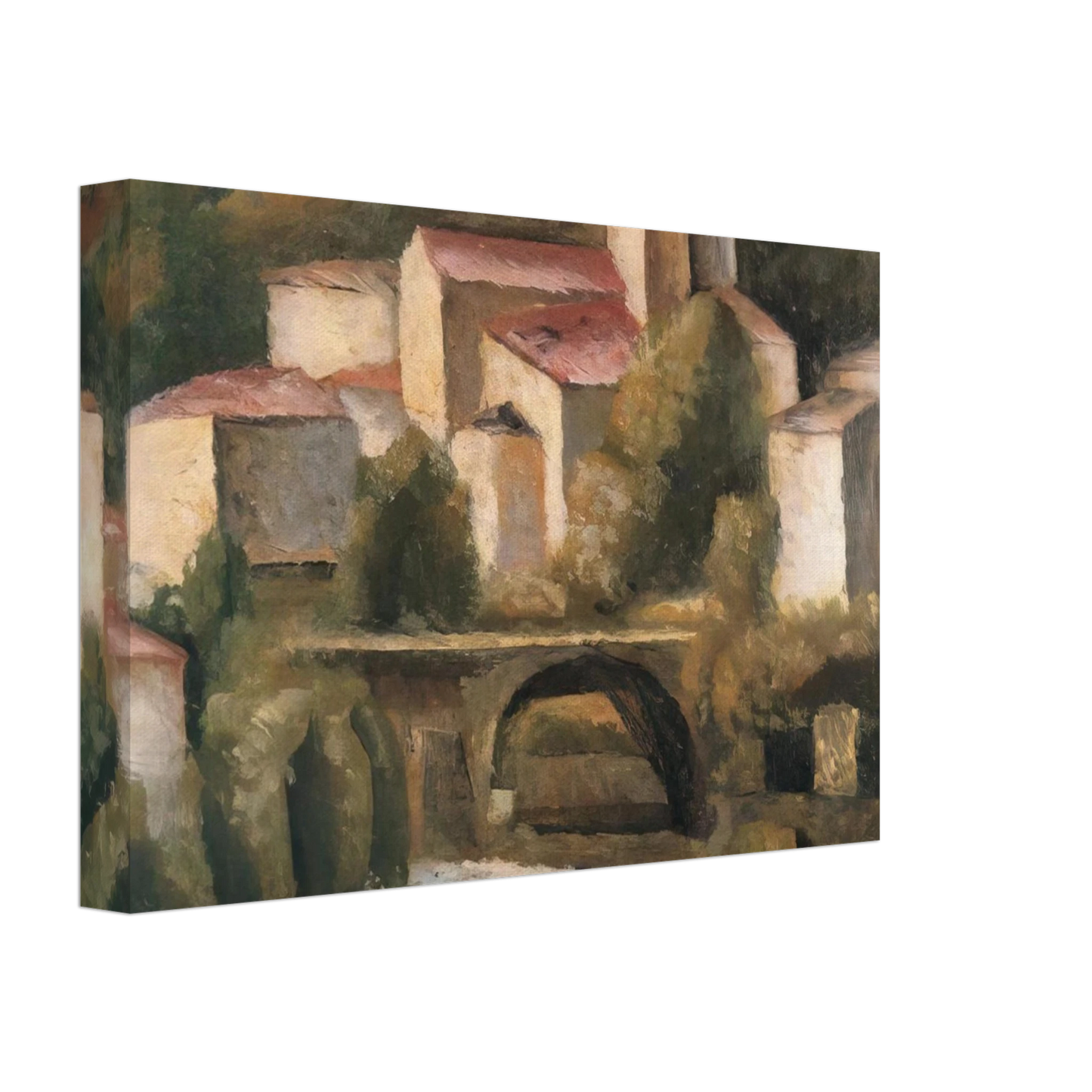 Carlo Carra - SAN GIACOMO DI VARALLO 1924 Canvas - 40x60 cm / 16x24 inches-canvas