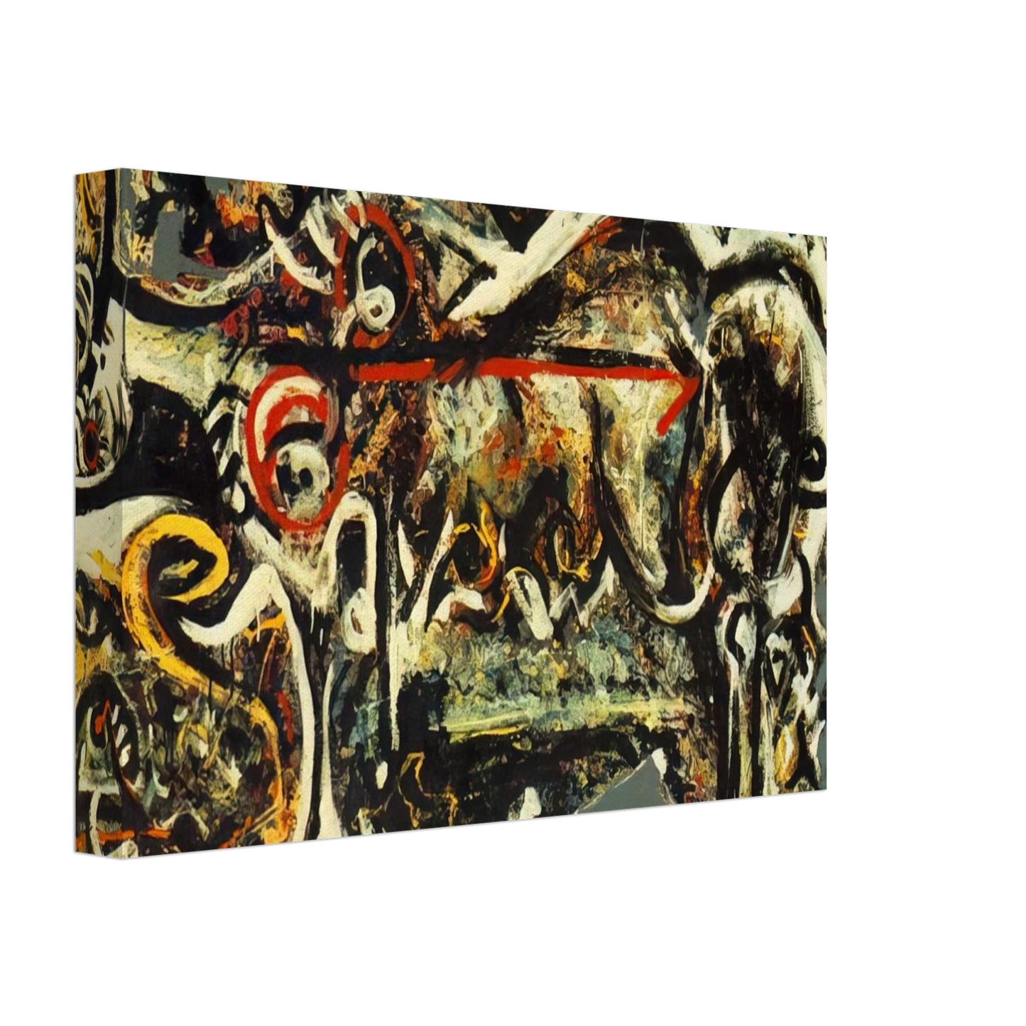 Jackson Pollock - THE SHE WOLF Canvas - 40x60 cm / 16x24 inches-canvas