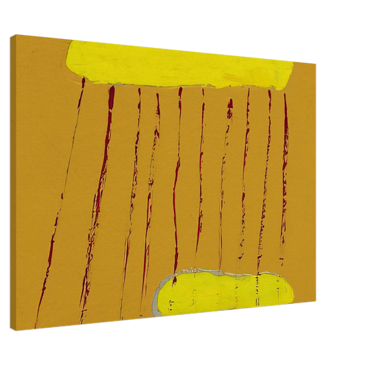 Forrest Bess - Red Rain - 1967 Canvas - 20x30 cm / 8x12 inches-canvas