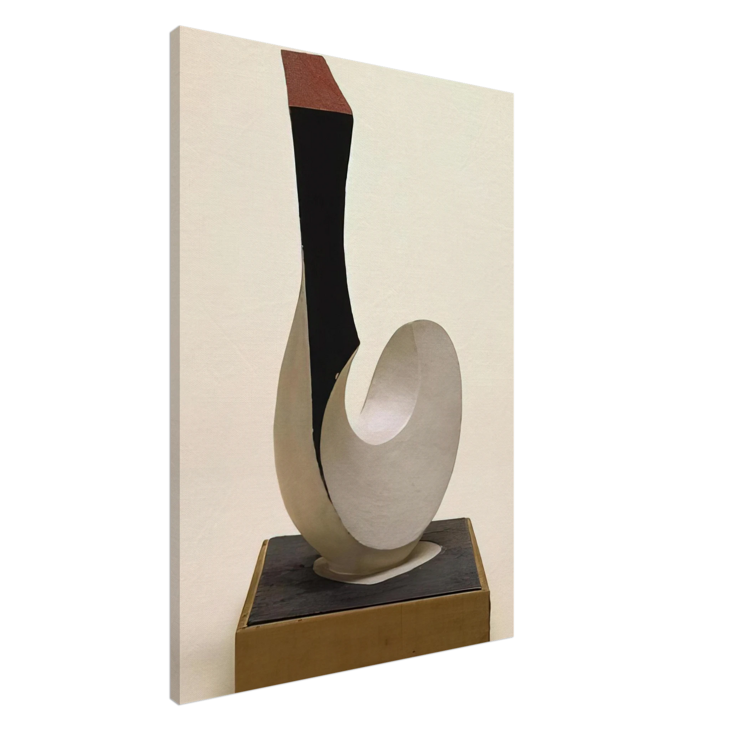 Kurt Schwitters - CHICKEN AND EGG 1946 Canvas - 20x30 cm / 8x12 inches-canvas